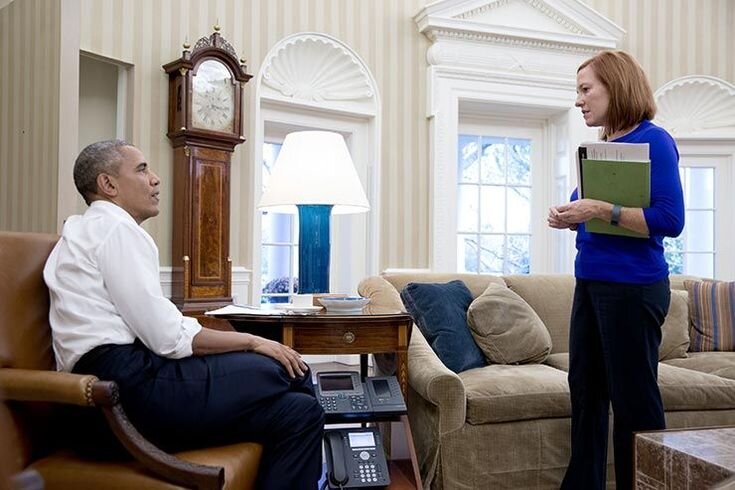 Псаки и Обама