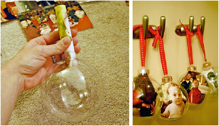 елочная игрушка с фотографией