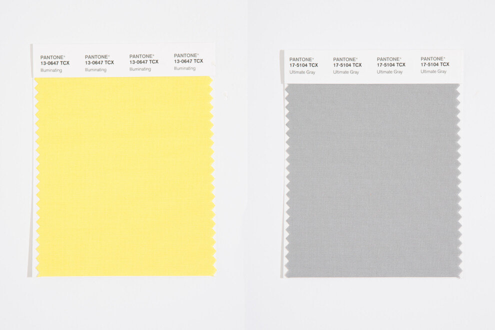 Цвета 2021 года: желтый Illuminating и серый Ultimate Grey