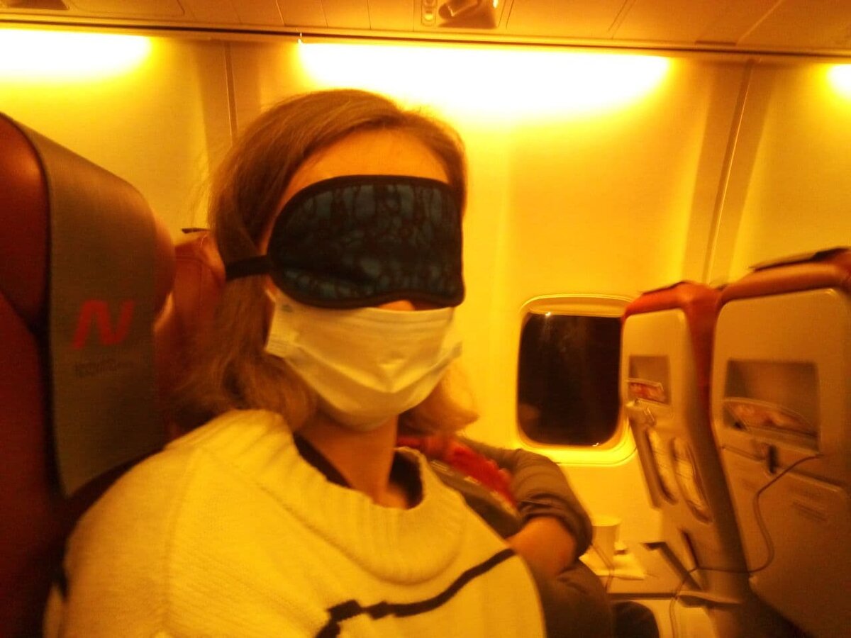 Забавное фото из 2020 года во время перелета Казань-Адлер