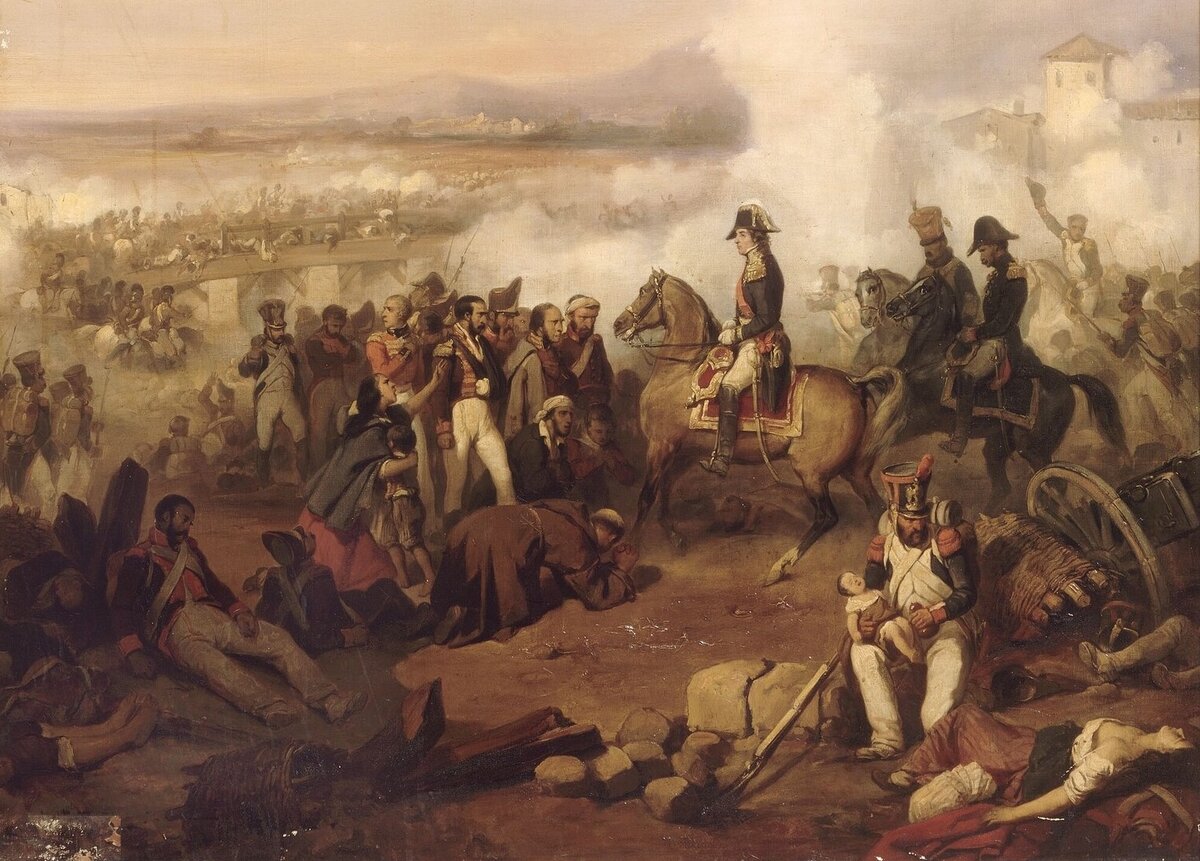 Маршал Сульт в боях с португальской армией. Художник: Joseph Beaume