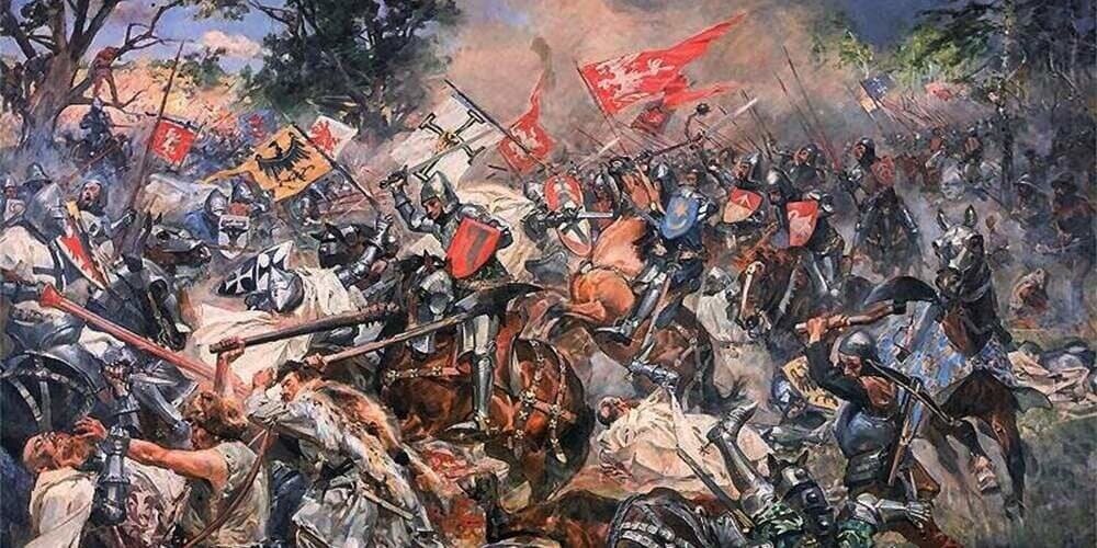 Ян Коссак. Битва под Грюнвальдом.