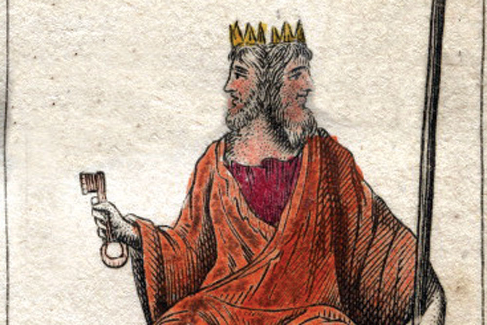 Бог Янус с атрибутами власти