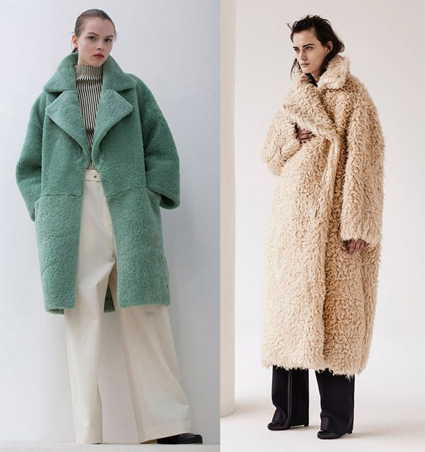 актуальные модели шубок из эко-меха тэдди