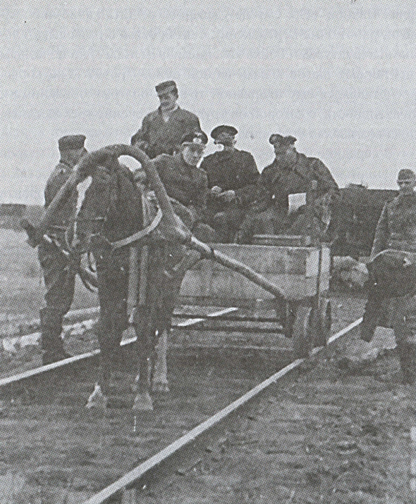 Во время антипартизанской операции.