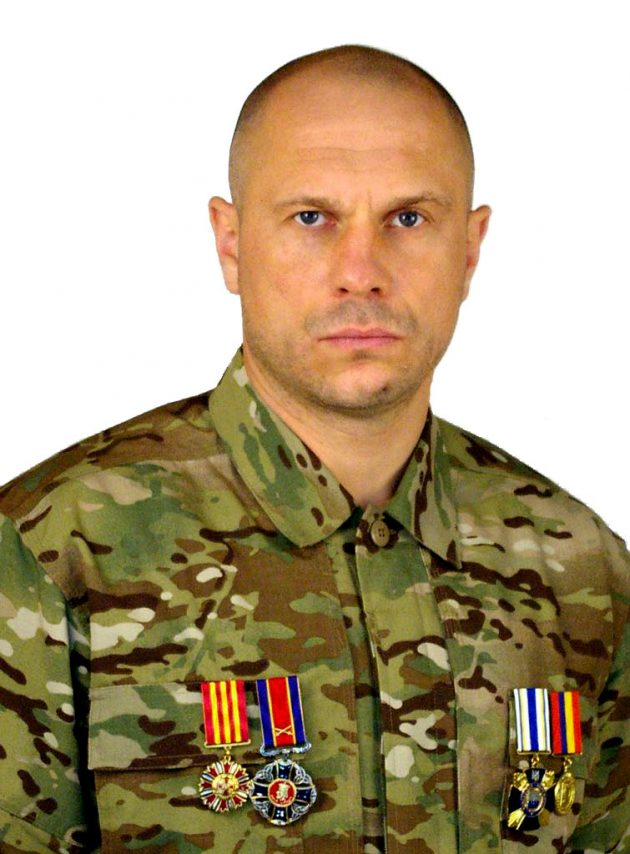 Вот он с медальками за так называемую АТО, видимо