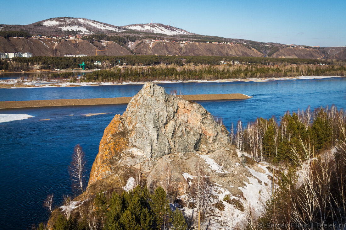 Красноярск дома на берегу енисея