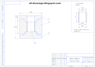 Чертежи пресс-формы для втулки