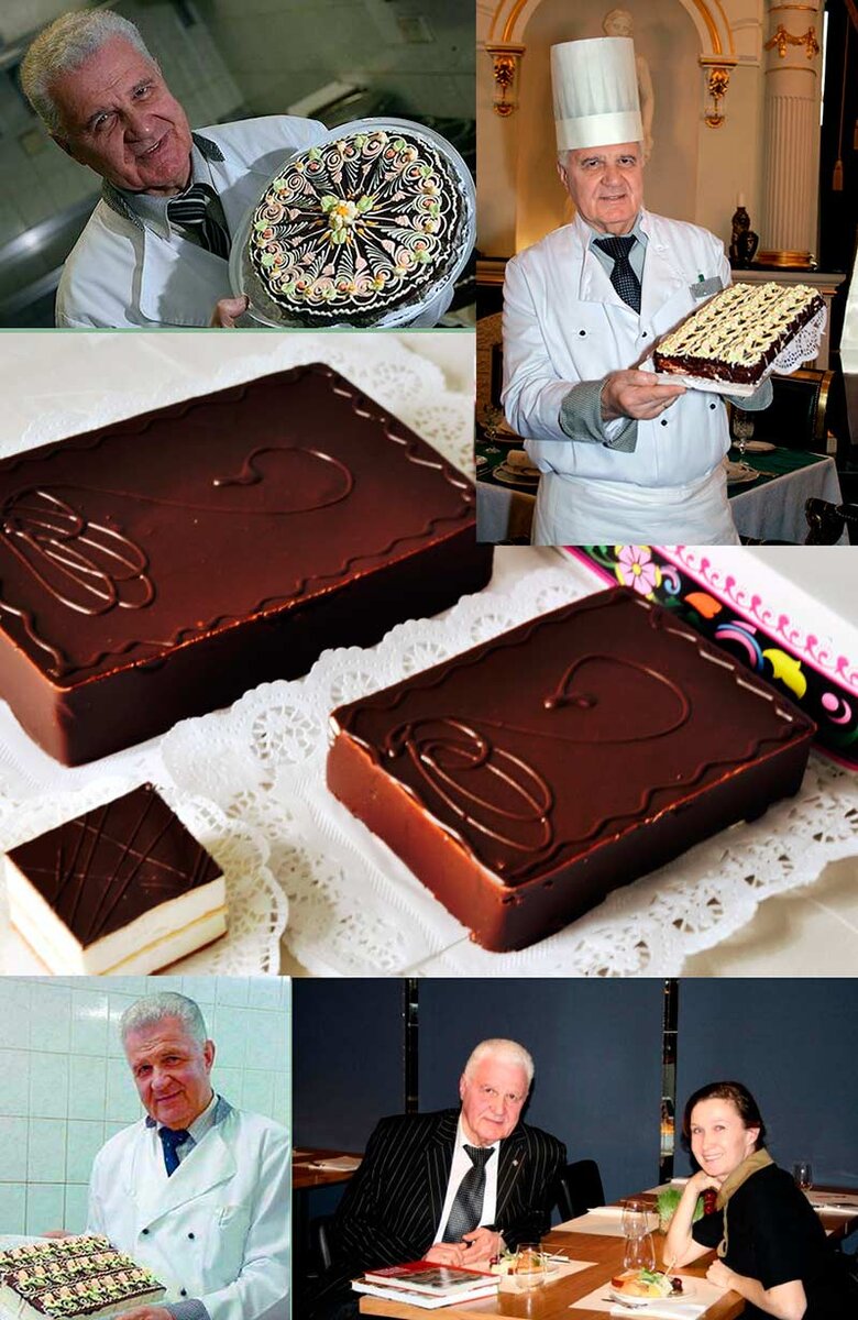 Торт "Птичье молоко" был создан коллективом московского ресторана "Прага" под руководством шеф-кондитера Владимира Гуральника (источник: https://ru.wikipedia.org/wiki/Птичье_молоко_(кулинария)