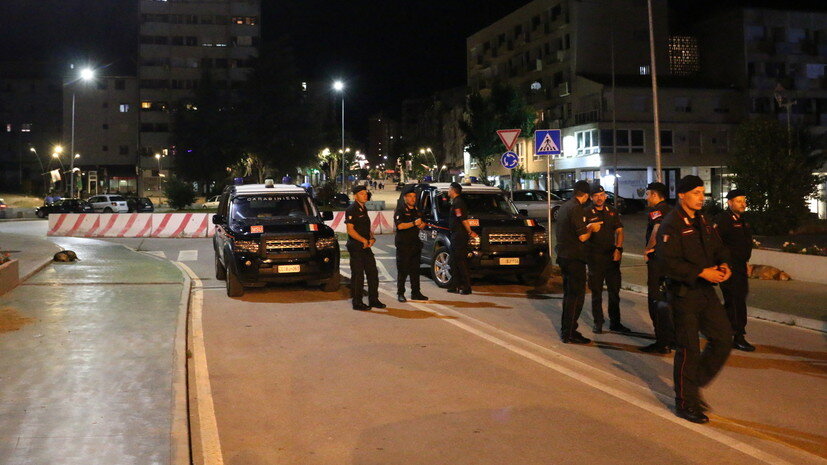     Силы безопасности самопровозглашённого Косова в городе Косовска-Митровица Gettyimages.ru Erkin Keci/Anadolu Agency