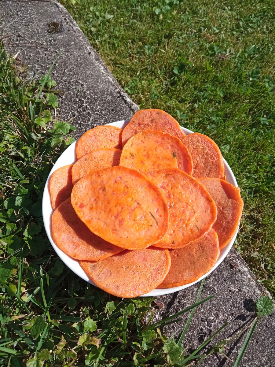 Помидорные оладушки. Фото автора