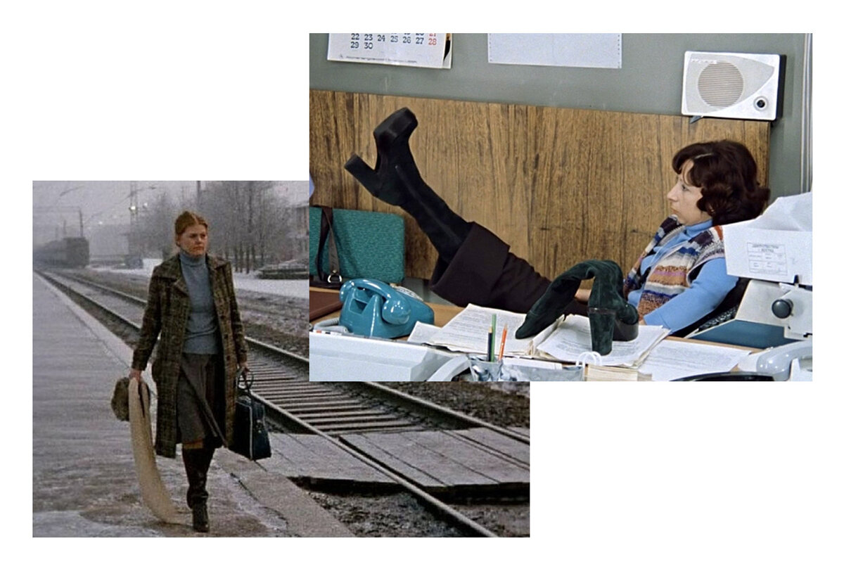    Кадры из фильмов «Служебный роман» и «Карнавал»