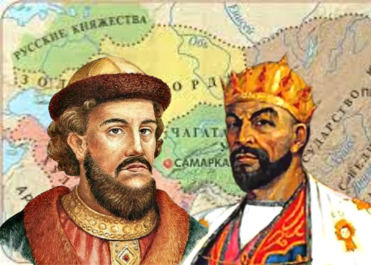 Иван Калита и хан Узбек (коллаж на тему статьи)