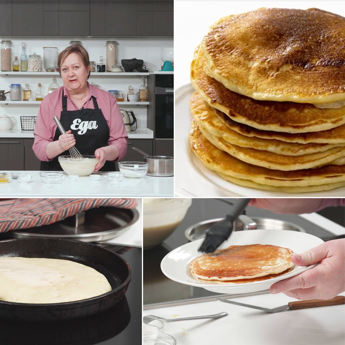    Как сделать пышные блины на кефире