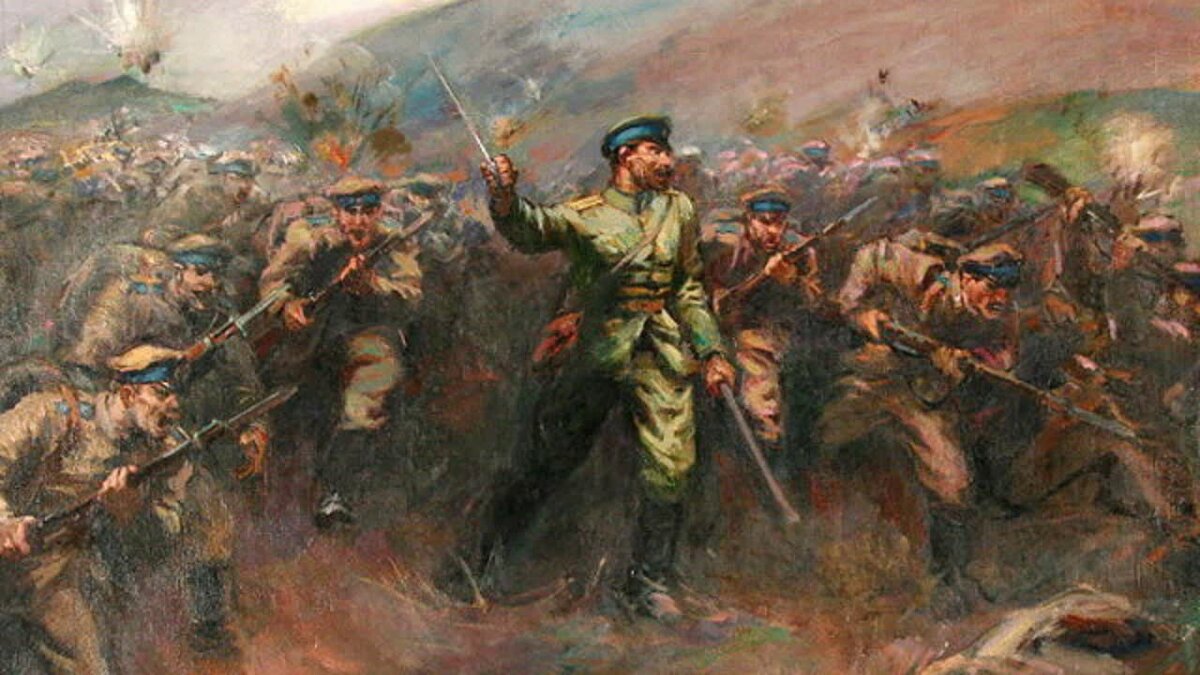 1-я Балканская война. Атака болгарской пехоты.