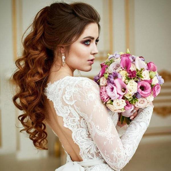 Варианты причёсок на свадьбу