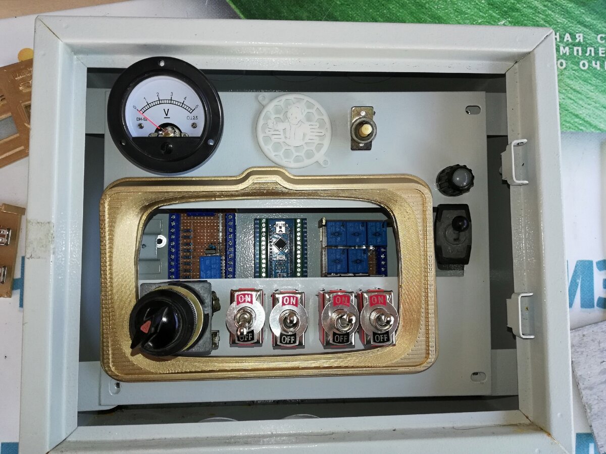 Будущая панель оператора. Фото из личного архива. 