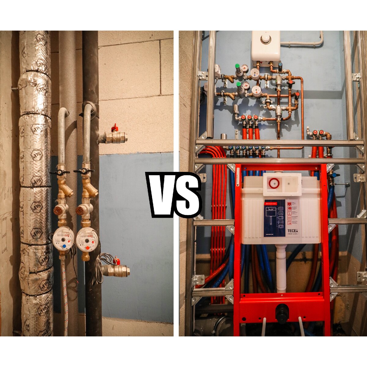 Стандартная сантехника и современная инженерная система