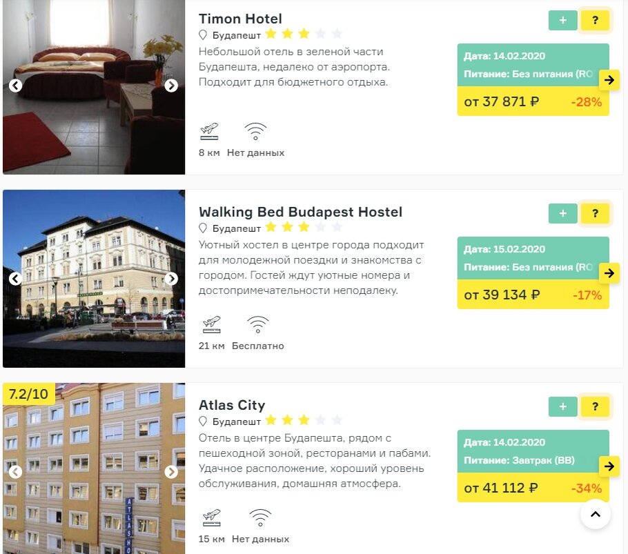 Цены на туры в Будапешт на двоих*