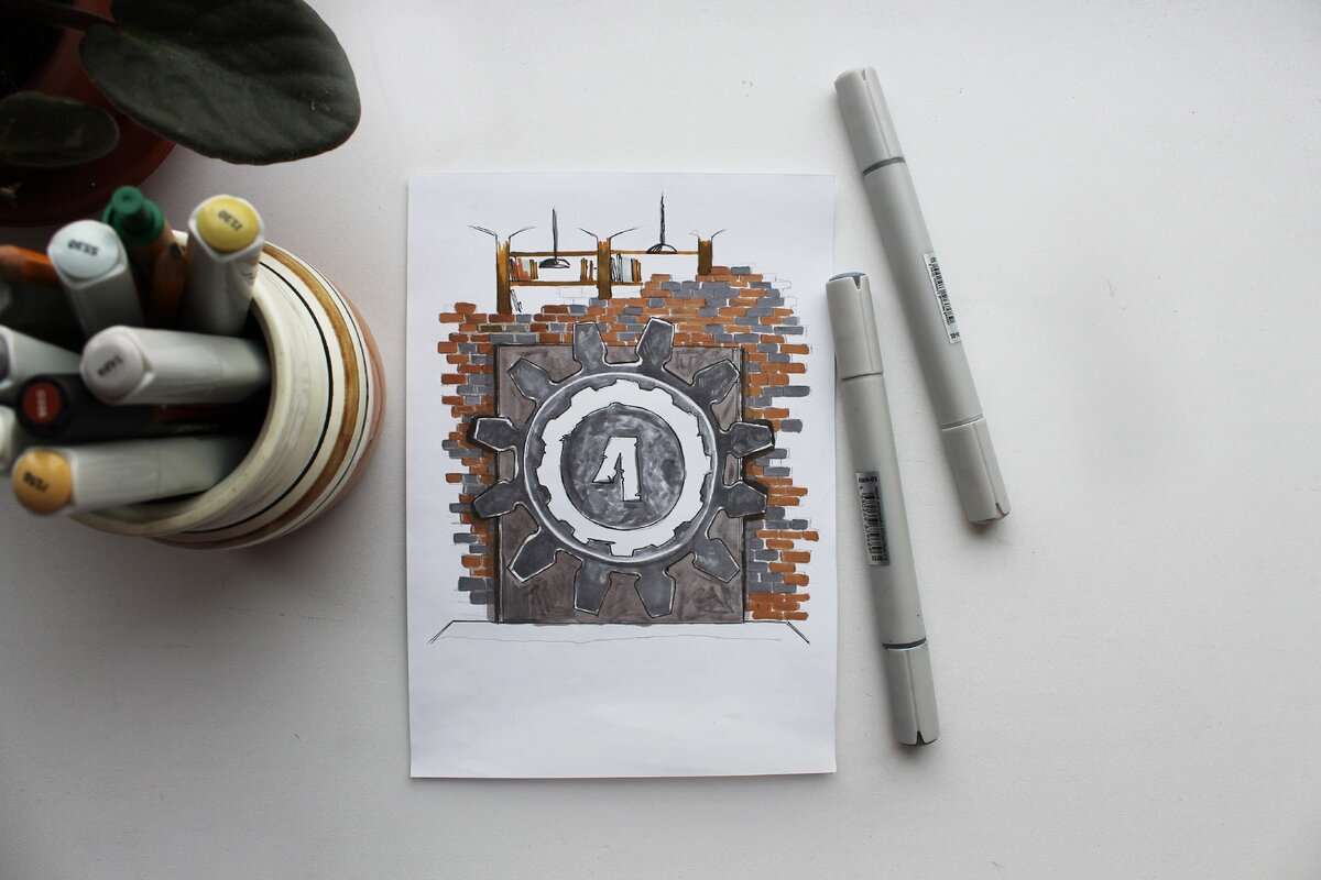 Эскизы входа в VIP кабинет