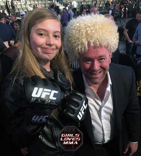 Дана Вайт и легендарная  Mini Khabib