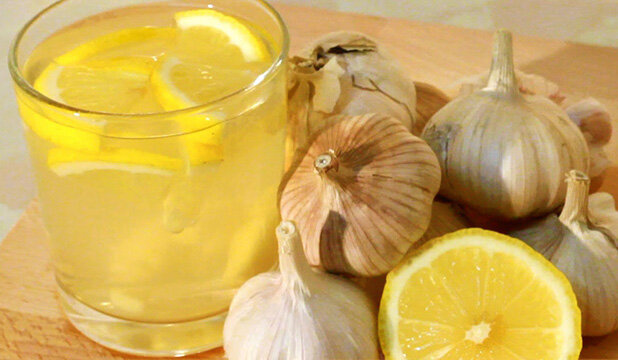 Настойка с лимоном и чесноком