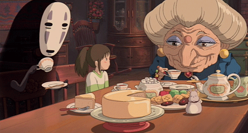 © «Унесённые призраками» / Studio Ghibli / gif by gifer.com