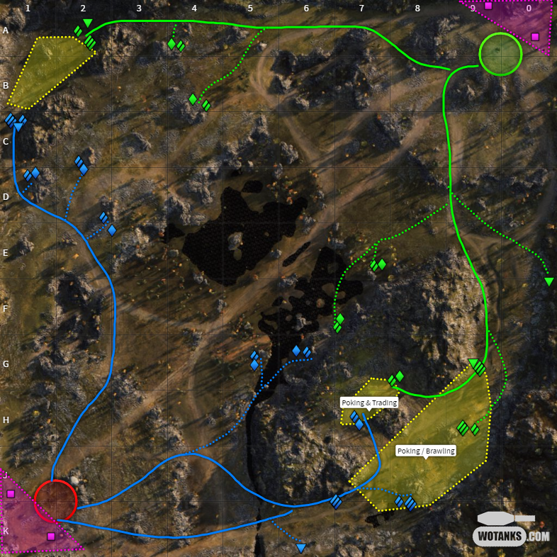 Миникарта примерного расположения техники.
