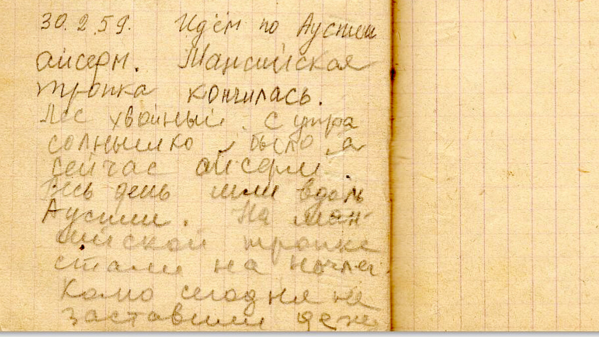 Перевал Дятлова. Дневник Зины Колмогоровой за 30 января