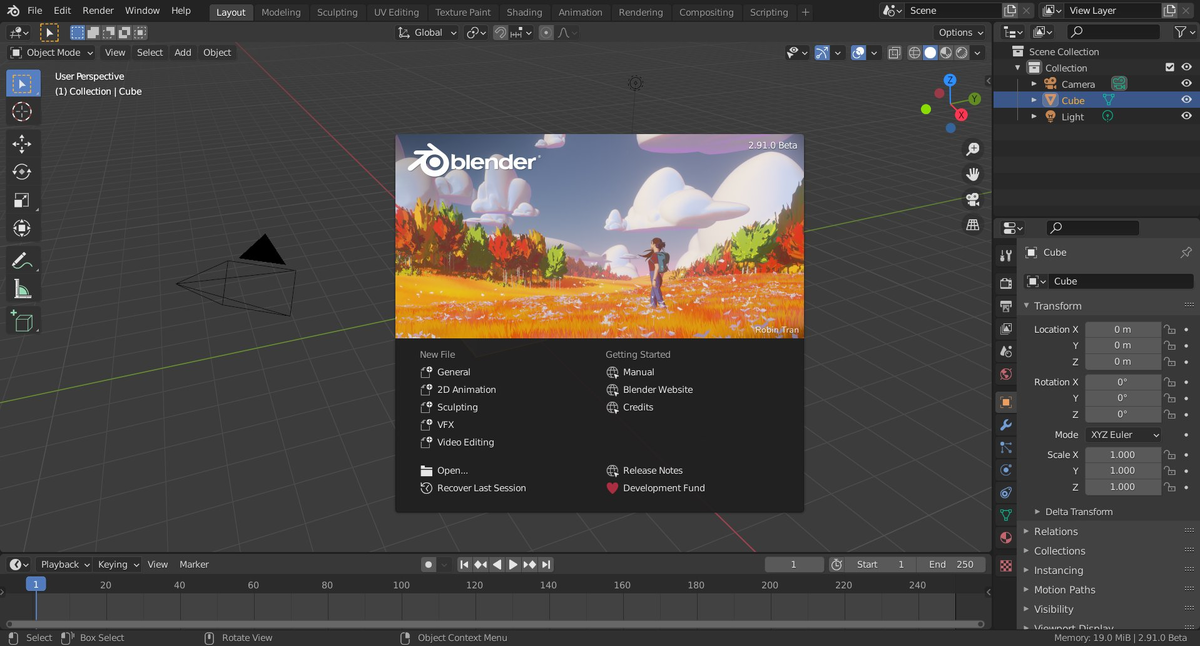 Blender 2.91 перешёл в стадию BETA