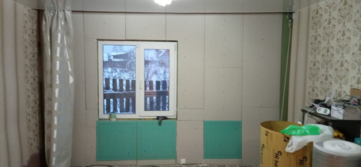 монтаж панелей револтс в качестве доп отопления в деревне 