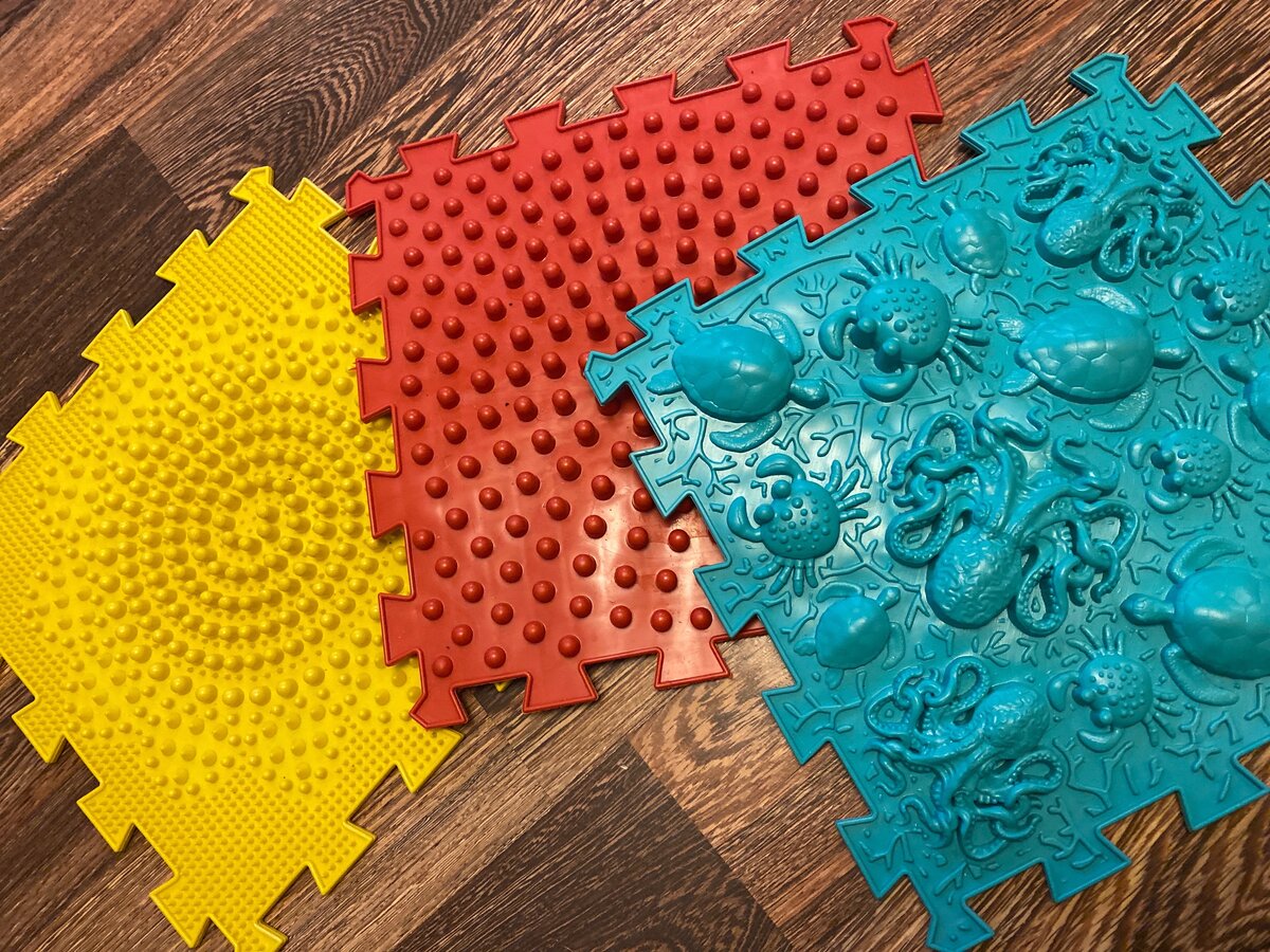 Ортопедический коврик-пазл