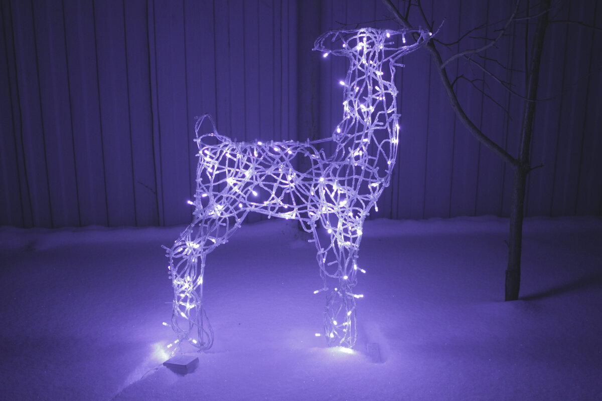 Светящийся олень. Светодиодная фигура.