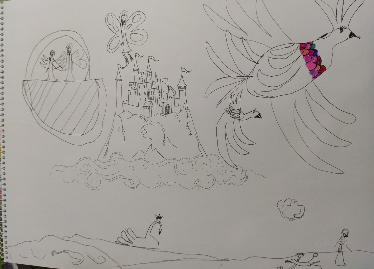 Сказочный мир. На наполнение цветом сил уже не осталось