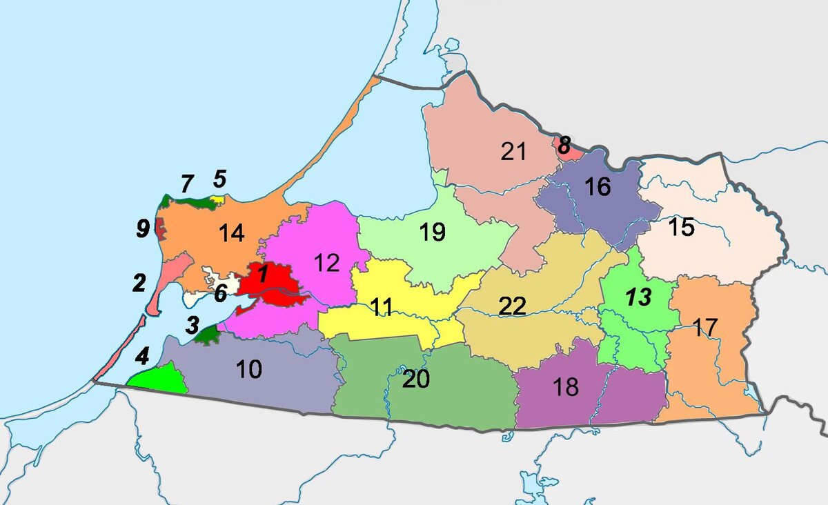 Адм деление Калининградской области