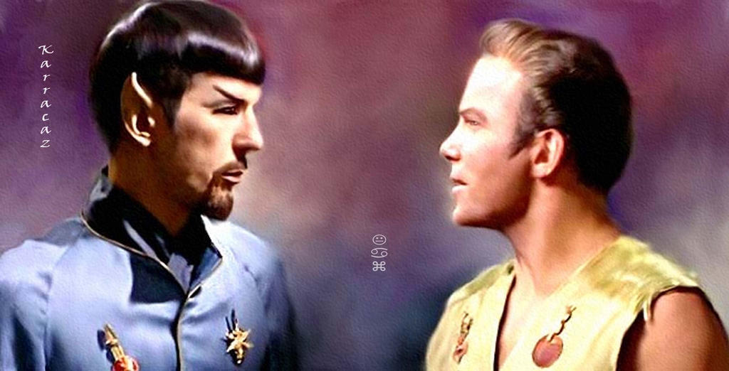 Mirror Spock and Kirk by karracaz (Published: Sep 28, 2014)