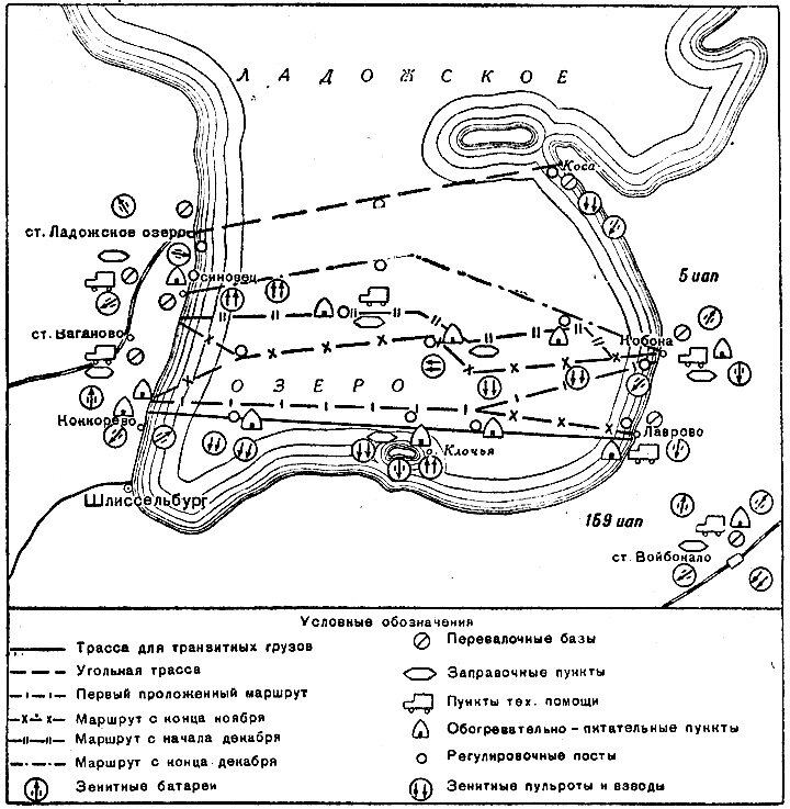 Схема блокады ленинграда и дороги жизни