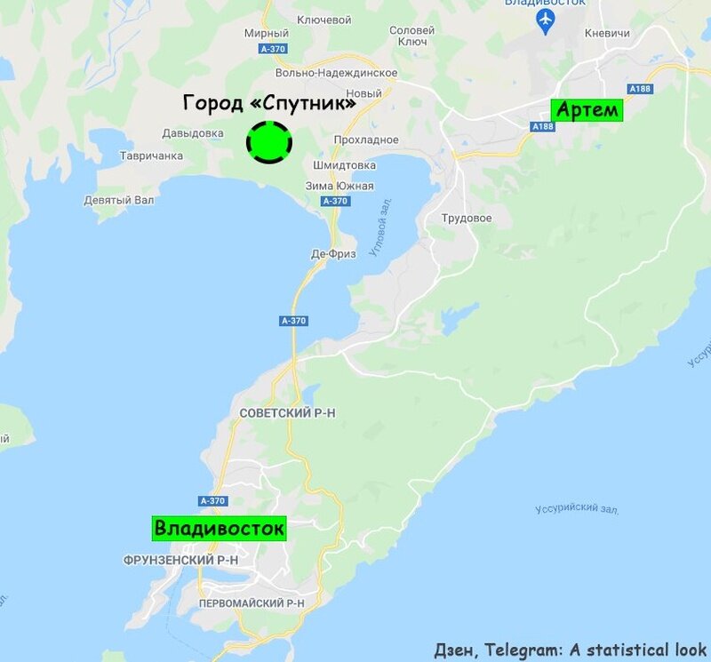 Карта приморских городов россии