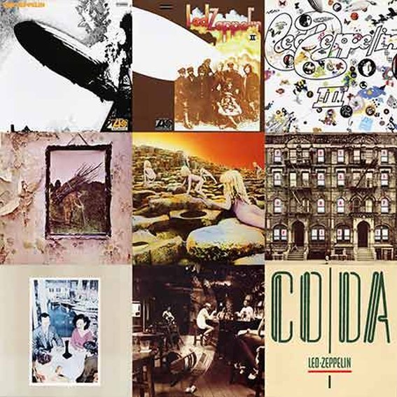 Девять студийных альбомов группы Led Zeppelin, 1969-1982 гг.