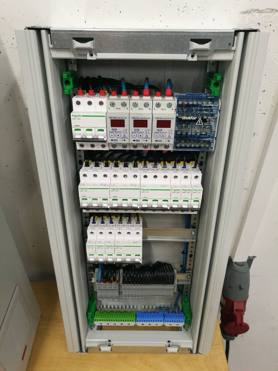 Распределительный щит (вид фронтальный)