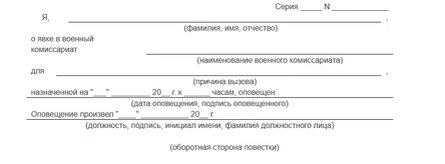 Повестка считается врученной только после того, как призывник лично расписался в ней
