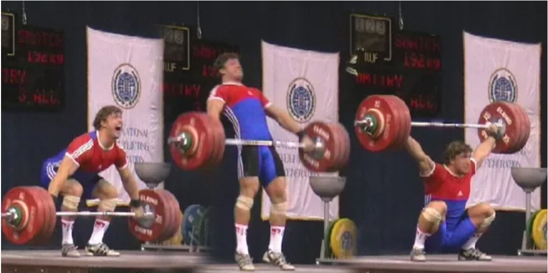 Lifting Olympic Barbell overhead