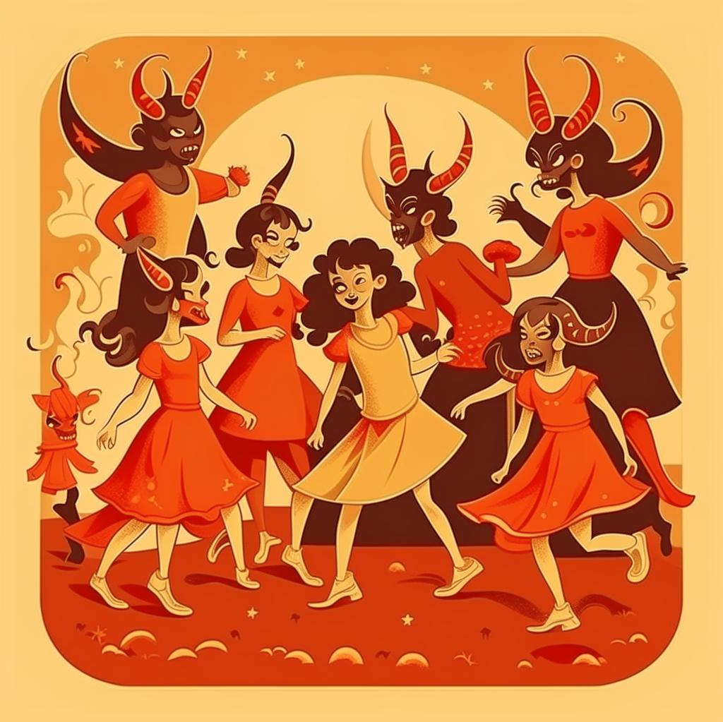 Нас с сестрами в детсве называли порой "ребята-бесенята". Наверное, было за что ;)))