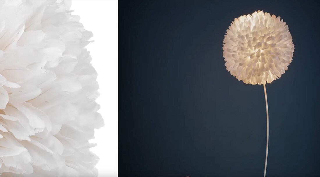 Светильник-цветок  - настоящее произведение дизайнерского искусства