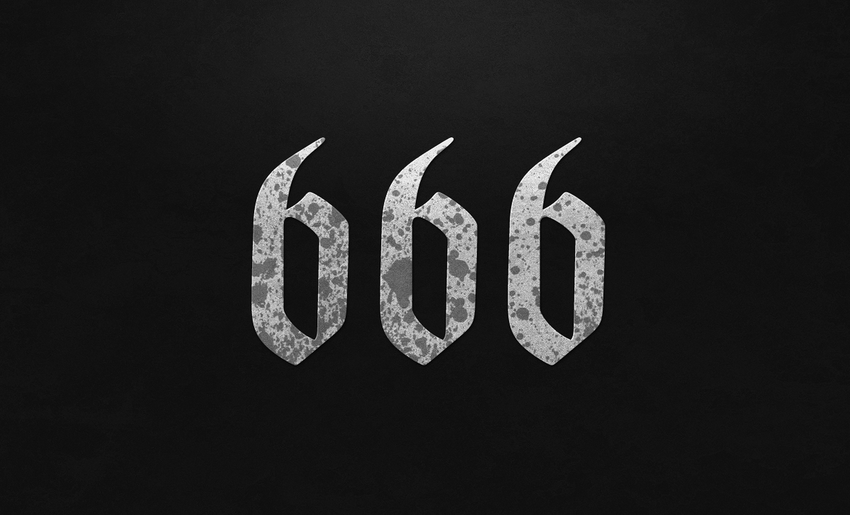 Картинка с надписью 666