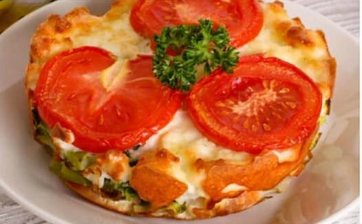 На небольшую форму, диаметром 10 см.