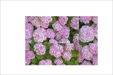 Сейчас этот прямоугольник продолжает сам себя сверху вниз и влево-вправо. Швы зато идут посередине :)