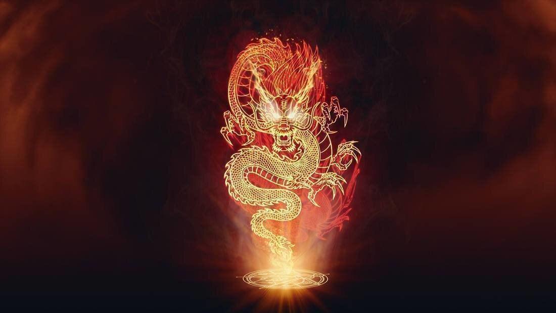 Картинки на обои 2024. Китайский Огненный дракон. Огненная змея. Красная Огненная змея. Золотой дракон.