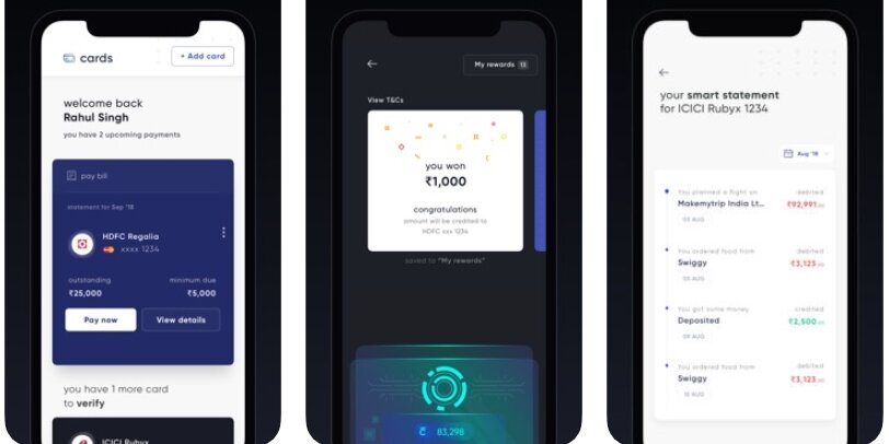 Интерфейс Cred. Информация сайта apps.apple.com