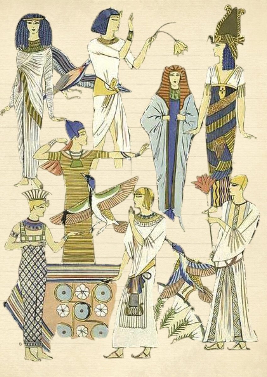 Древний Египет женское платье Калазарис
